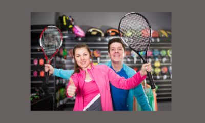 Player trying out new tennis device at High Country Ski & Tennis indoor court docket