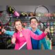 Player trying out new tennis device at High Country Ski & Tennis indoor court docket