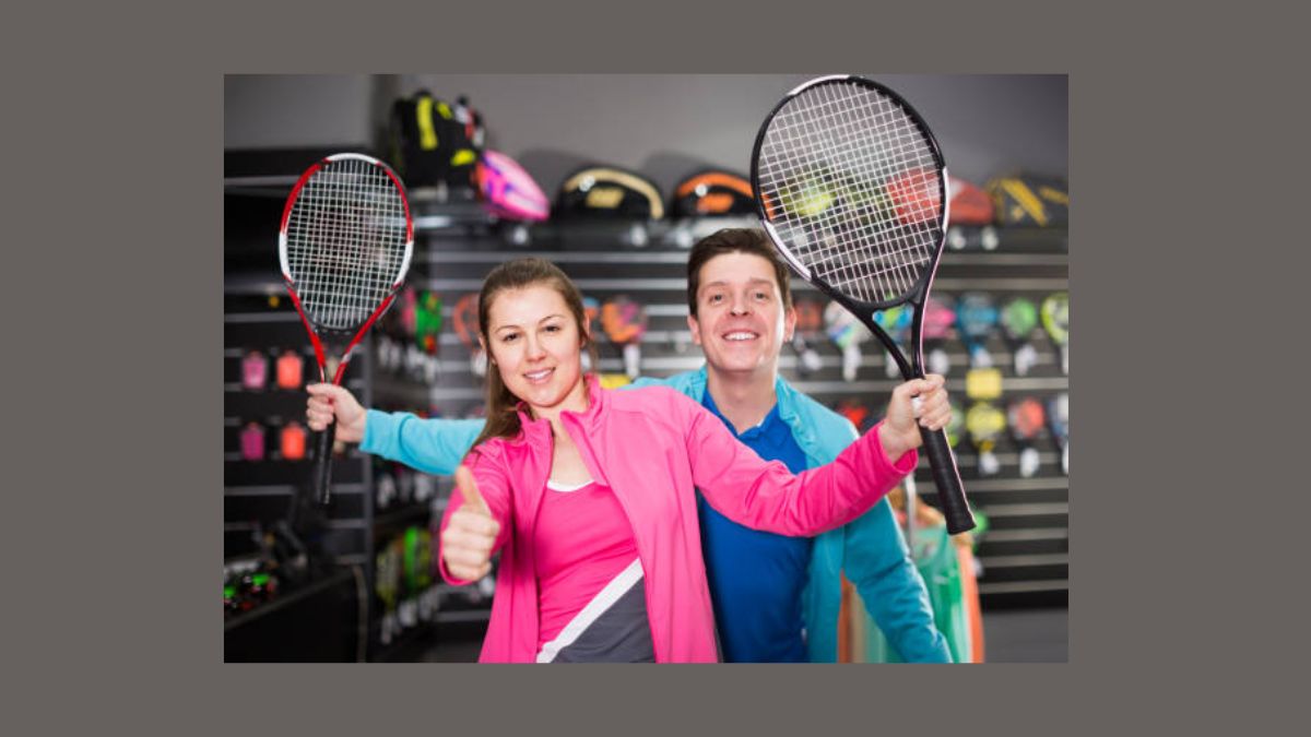 Player trying out new tennis device at High Country Ski & Tennis indoor court docket
